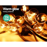 Festoon String Lights Christmas Outdoor Bulbs Party 38m