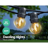LED Festoon String Lights 50 Bulbs Kits G45 - 50m