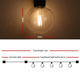 Festoon LED String Lights 20 Bulbs Kits Wedding Christmas G80 - 23m