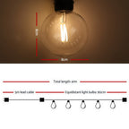 LED Festoon String Lights 40 Bulbs Kits G80 41m