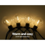 LED Festoon String Lights 40 Bulbs Kits G80 41m