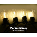 95m LED Festoon String Lights 100 Bulbs Kits Wedding Party Christmas