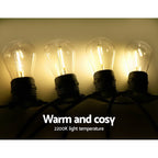 LED Festoon String Lights 80 Bulbs Kits Wedding Party Christmas - 77m