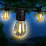 LED Festoon String Lights 80 Bulbs Kits Wedding Party Christmas - 77m