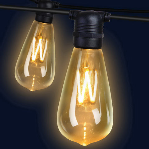 50m LED Festoon String Lights 50 Bulbs Kits ST64