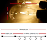 LED 60PCS Festoon String Lights Wedding Christmas Outdoor