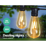 LED 60PCS Festoon String Lights Wedding Christmas Outdoor