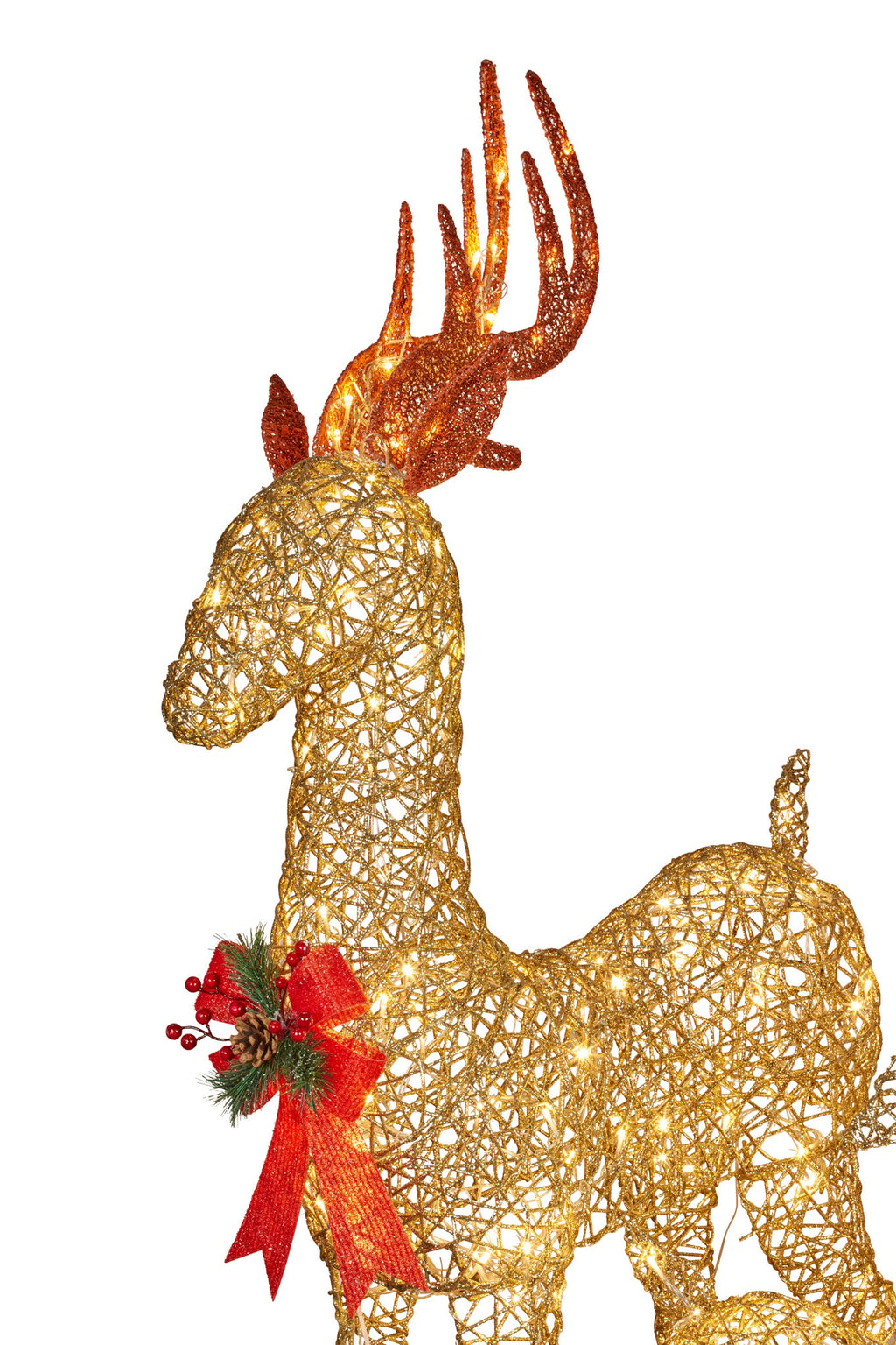 Set of 3 Outdoor Christmas Display Reindeer with Lights