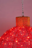 Christmas Display Bauble with Red Lights- Indoor/Outdoor - 50cm