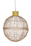 Christmas Display Bauble with Gold Lights- Indoor/Outdoor - 50cm