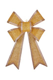 Christmas Bow Display with Lights- Gold Indoor/Outdoor 110cm