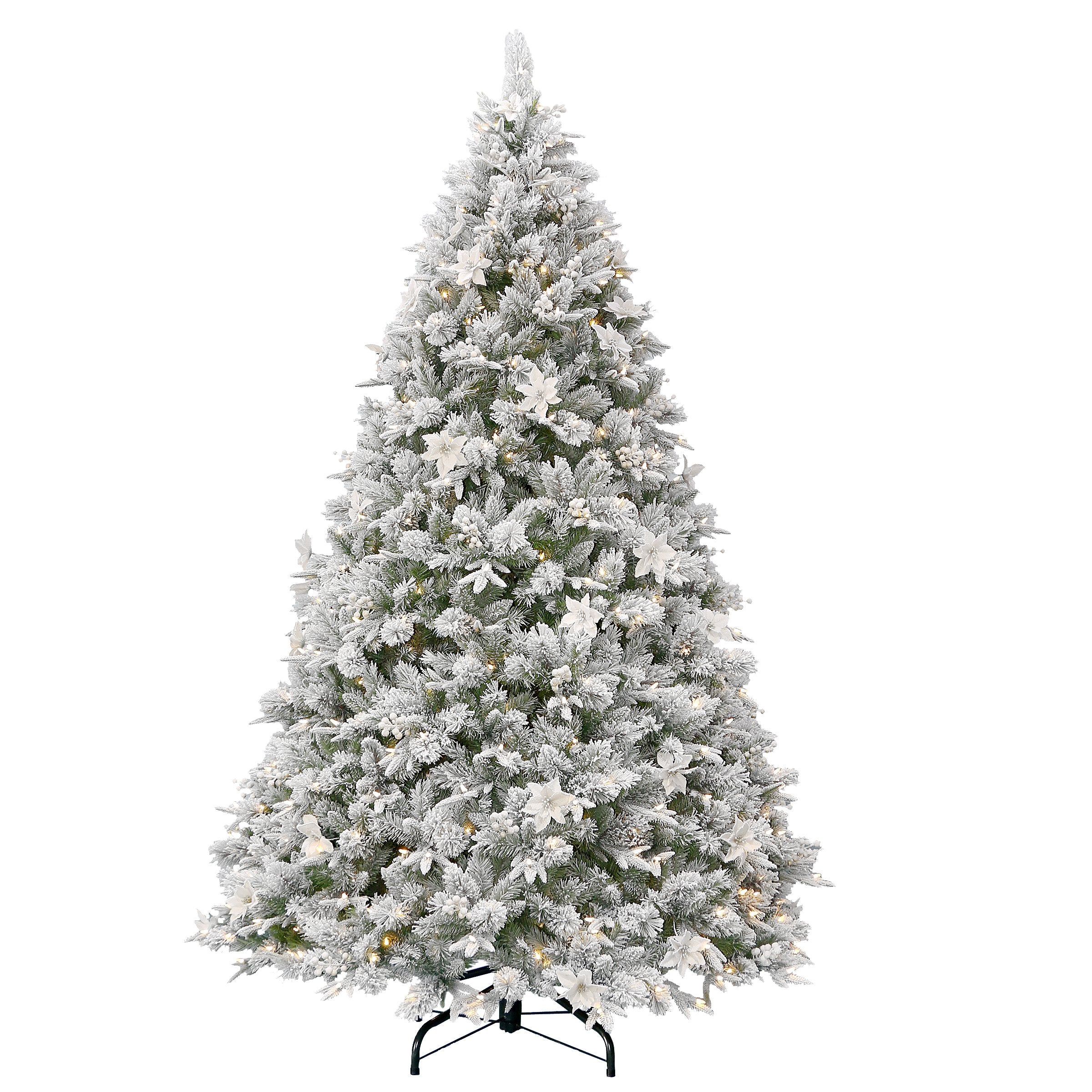 2.7M Frosted Colonial Christmas Tree with Lights