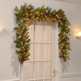 Christmas Garland with Lights- Battery Operated 274cm Wintry Pine