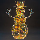Christmas Snowman Twinkle Lights Iridescent Indoor Outdoor 120cm