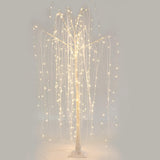 LED Christmas Tree Willow Xmas Fibre Optic Warm White Lights -