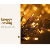 Christmas LED Curtain 3m x 6m Warm Lights -  600 Bulbs