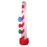 Christmas Inflatable Santa Guide Candy Pole LED 2.4m