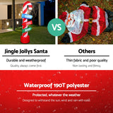 Christmas Inflatable Santa Guide Candy Pole LED 2.4m