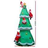 Christmas Inflatable Santa on Christmas Tree Xmas Decor LED - 5m
