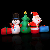 Christmas Inflatable Tree Snowman Lights Outdoor Decorations - 2.7m