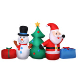 Christmas Inflatable Tree Snowman Lights Outdoor Decorations - 2.7m