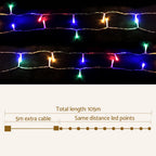 Christmas LED String Lights - Multi-colour 500 Bulbs - 100m
