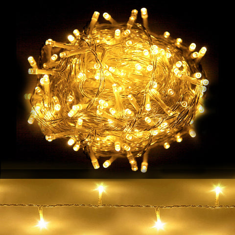 Christmas LED String Lights - Warm Yellow 500 Bulbs - 100m