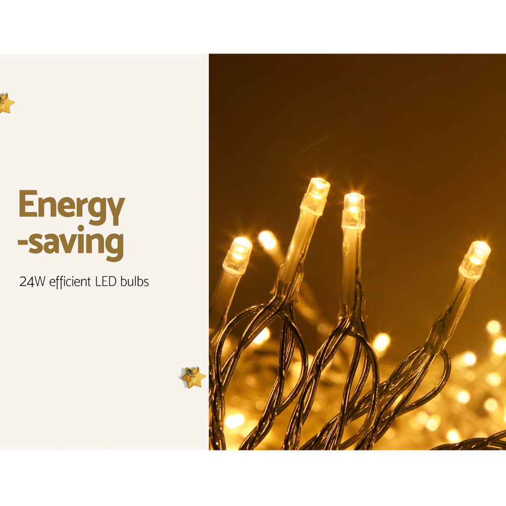 Christmas LED String Lights - Warm Yellow 500 Bulbs - 100m