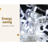 100m Christmas LED String - White Lights 500 Bulbs