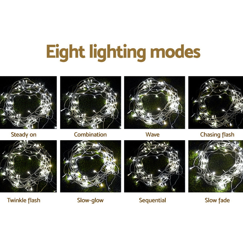 100m Christmas LED String - White Lights 500 Bulbs