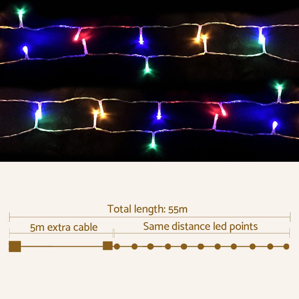 Christmas LED 500 Units String Lights - Multi-Colour - 50m